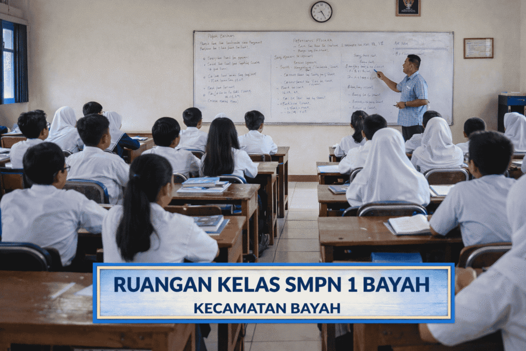 ilustrasi Ruang Kelas SMPN 1 Bayah
