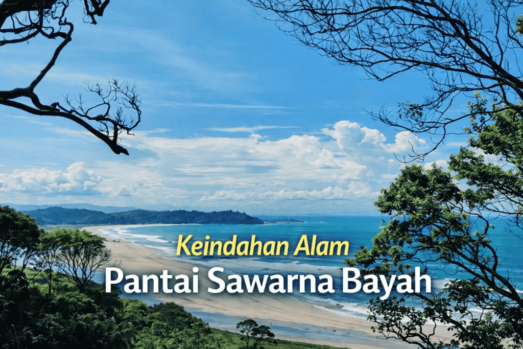 keindahan alam pantai sawarna bayah