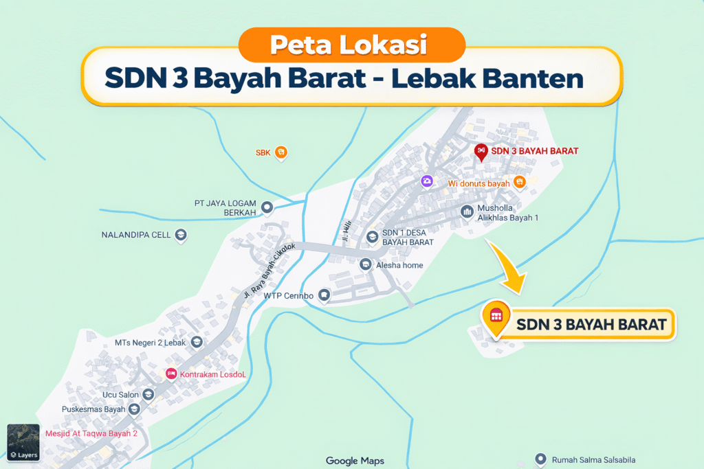 peta lokasi sdn 3 bayah barat lebak banten
