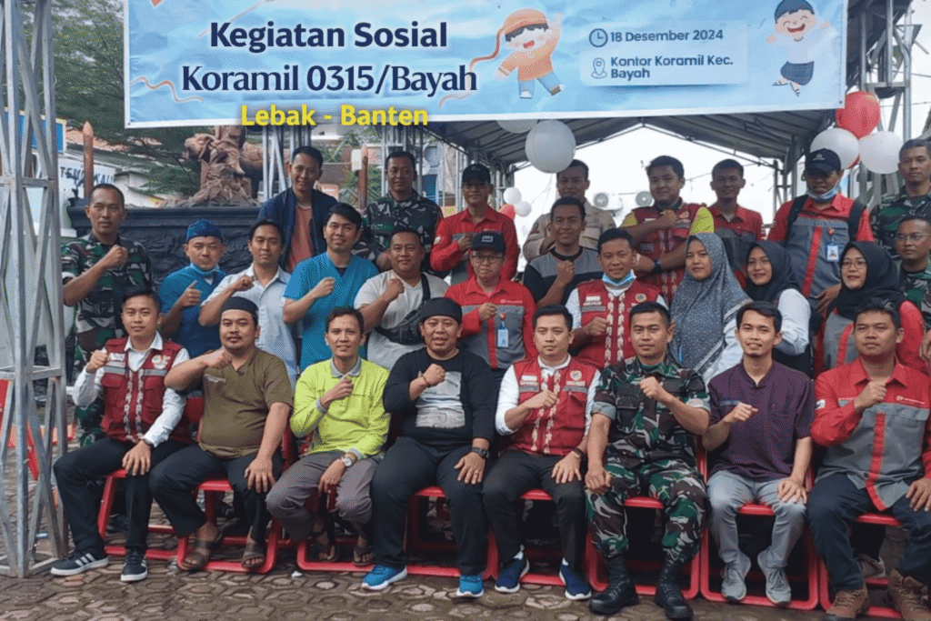 Kegiatan Sosial di Koramil 0315_Bayah
