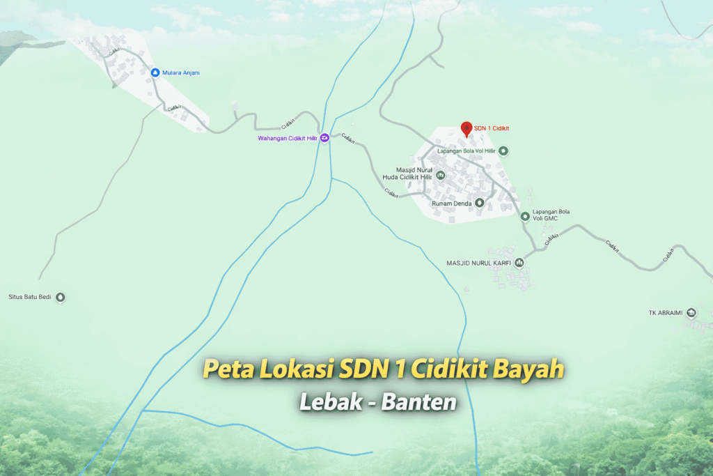 Peta lokasi SDN 1 Cidikit