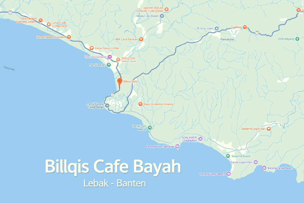 peta lokasi billqis cafe