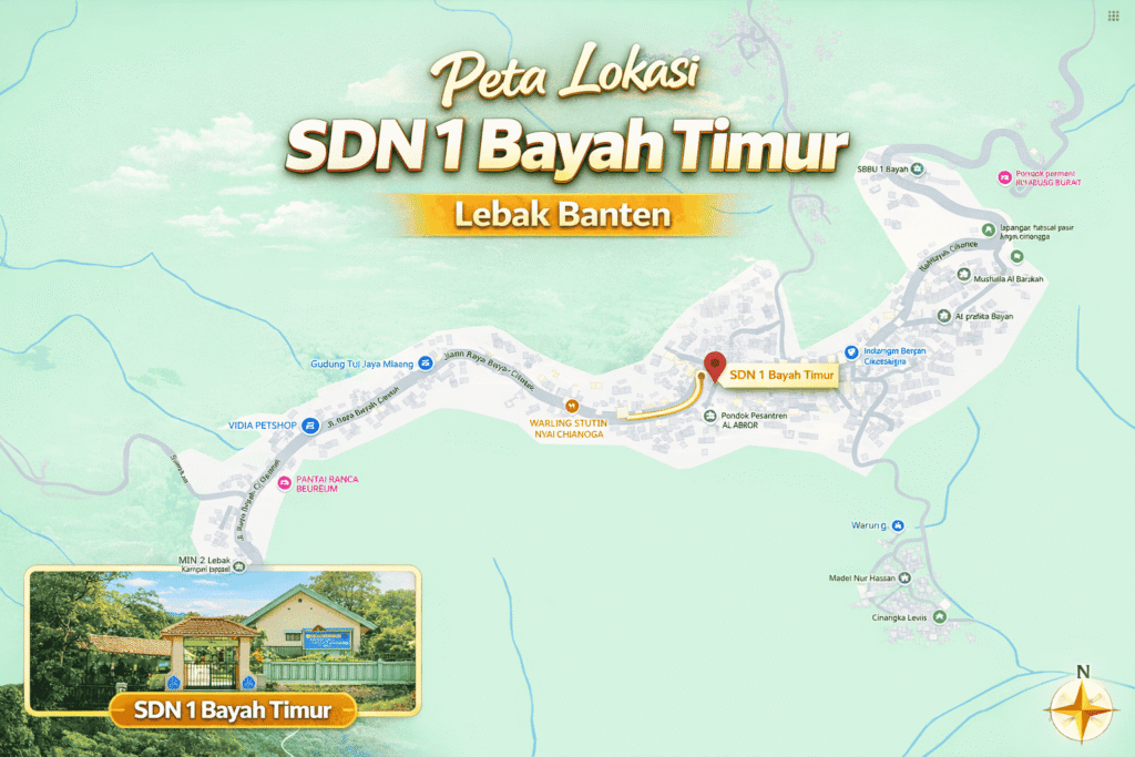 peta lokasi sdn 1 bayah timur lebak banten